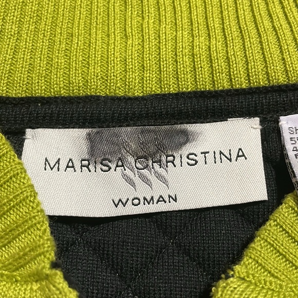 Marisa Christina Quilted Green Vest - Picture 6 of 8